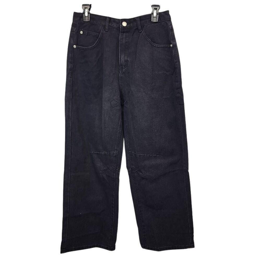 JEANS.COM Women’s Black Wide Leg Jeans Size 12 NWT Workwear Style $98 MSRP